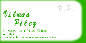 vilmos pilcz business card